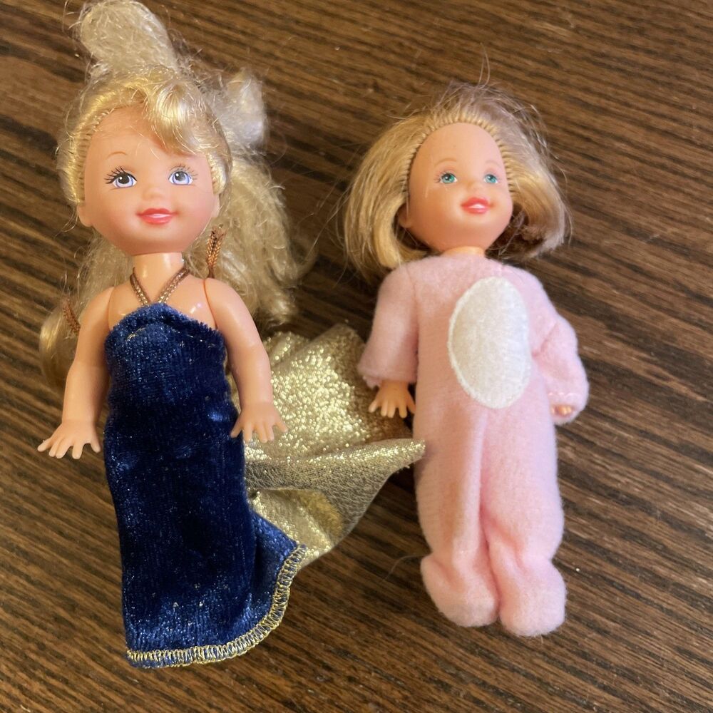 Vintage Mattel Li’l Friends of Kelly Barbie Doll Lot Melody Bunny Pajamas
